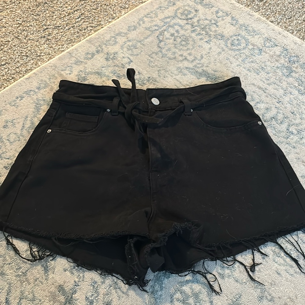 Pacsun black denim shorts